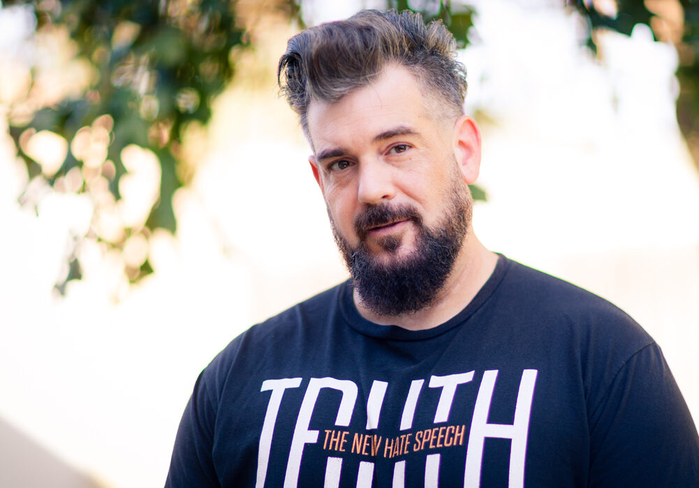 Matthew Battershell portrait, TRUTH is the new hate speech